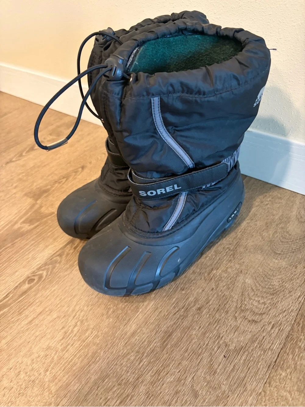 Sorel Kids' Black Insulated Winter Boots I Size 3
